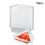 LOVIVER 50 Pieces Cake Slice Containers Mini Pie Container for Pastry Dessert Cakes 7