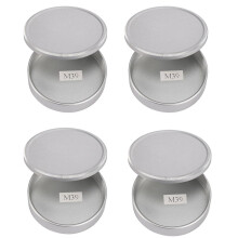 4X Metal Body Cap and Lens Rear Cap Set for M39 Ltm Screw Mount Mcm39S(Silver)