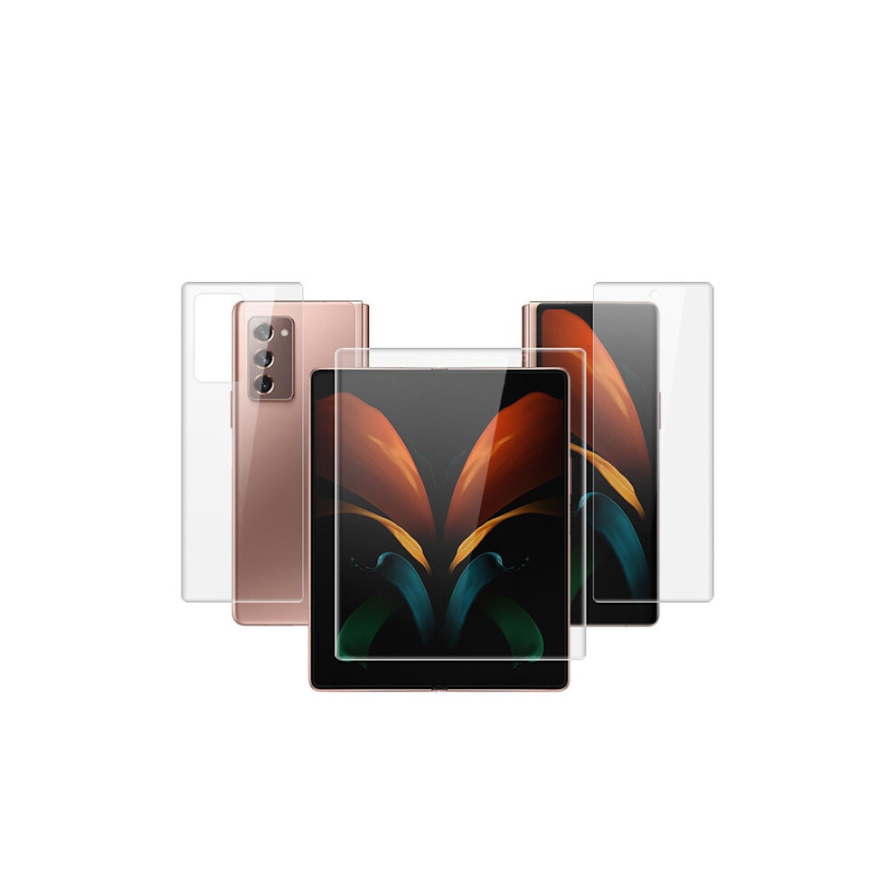 4-In-1 Compatible With Samsung Galaxy Z Fold 2 Hydrogel Screen Protector Transparent/Translucent 9338982177733