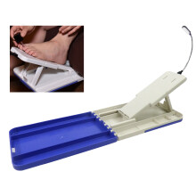 Pedicure Salon Assistant Foot Stand W/ LED Light - Portable, Adjustable, Space Saving Pedicure Footrest Step Stool