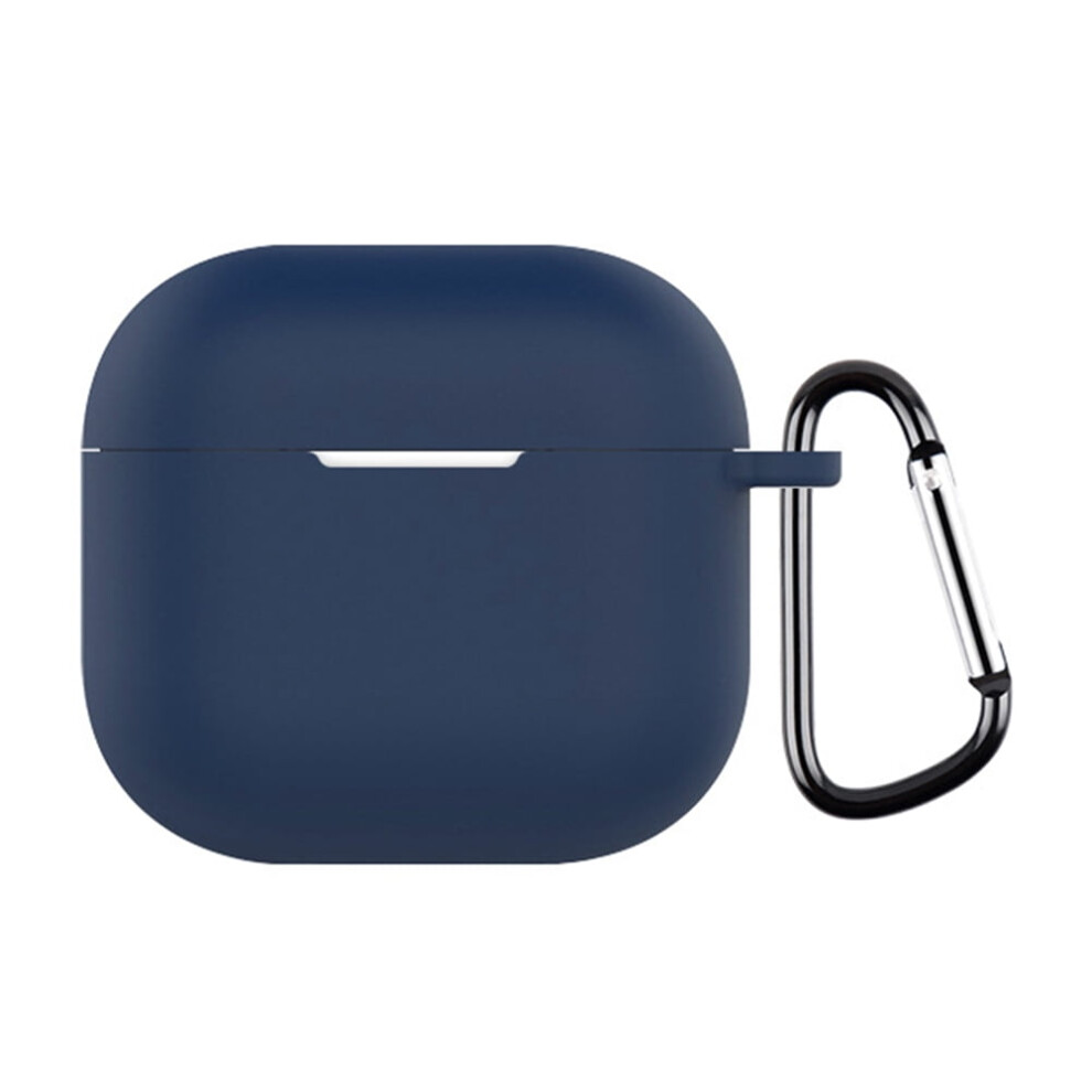 Silicone Soft Bt Earphones Case With Carabiner, Shockproof Protective Cover Skin For Compatible With Airpods 4 (2024) - Earphone Accessories 9499224731974