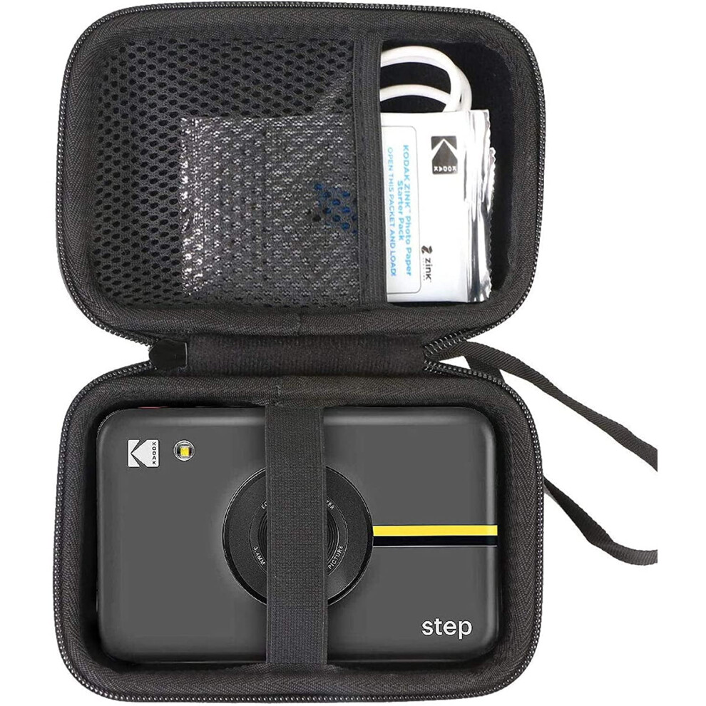 Hard Travel Case Replacement For Polaroid Snap Touch Instant Digital Camera ( Zipper) Black 9499224733329