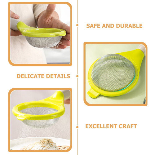2 Pcs Filter Screen Juice Strainer for Juicing Mesh Kitchen Coffee Sieve Plastic Colander Yogurt 1