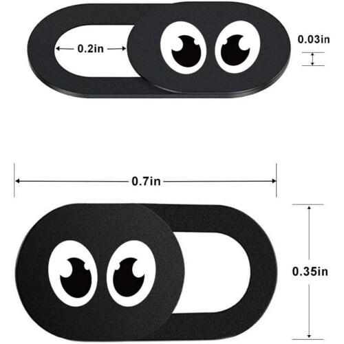 Eye Webcam Cover Slider 0.7Mm Thin - Web Camera Cover Fits Laptop, Desktop, Pc, Macboook Pro, iMac, Mac Mini, Computer, 1