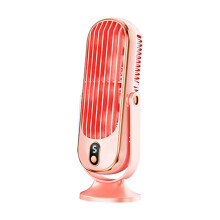 siubich 10.5" Tower Fan, Portable Desk Fan with 5-Speed & Dual Airflow, Quiet Personal Fan for Home Office Bedroom - Pink