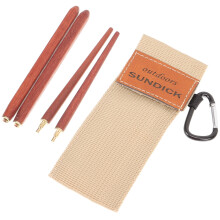 1 Pair Folding Chopsticks Wooden Chopsticks Outdoor Camping Chopsticks