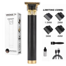 LCD Screen T9 Electric Hairber 0mm Shaver Hair Trimmer Household Appliances Travel Barber Shavers Men's Shaver Trimmer Man Mesh black