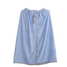 XIUH Home Textile Bath Wrap Towels for Women Adjustable Wrap with Home Hotel Bathrobes Nightgown for Sauna Beach Pool Gym Travel (Sky Blue)