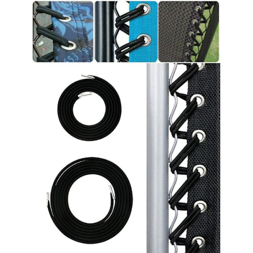 4x Replacement cords for sun loungers, elastic cords, 4 pcs.