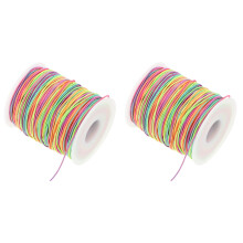 2 Rolls Colorful Elastic Rope Jewellery for Bracelets Necklace Cords Stretchy DIY