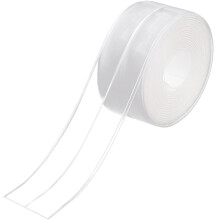 Rusoz Bathroom Sealant Tape Clear, Bath Sealing Strip Waterproof Shower Sealant Strong Adhesive Caulk Anti Mould 38mmx3.2m with Adhesive Aid for Bath