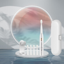 4 Heads Electric Toothbrush, 5 Modes, IPX7 Waterproof, Fast Charging, Long Life - Great Birthday Gift for Women