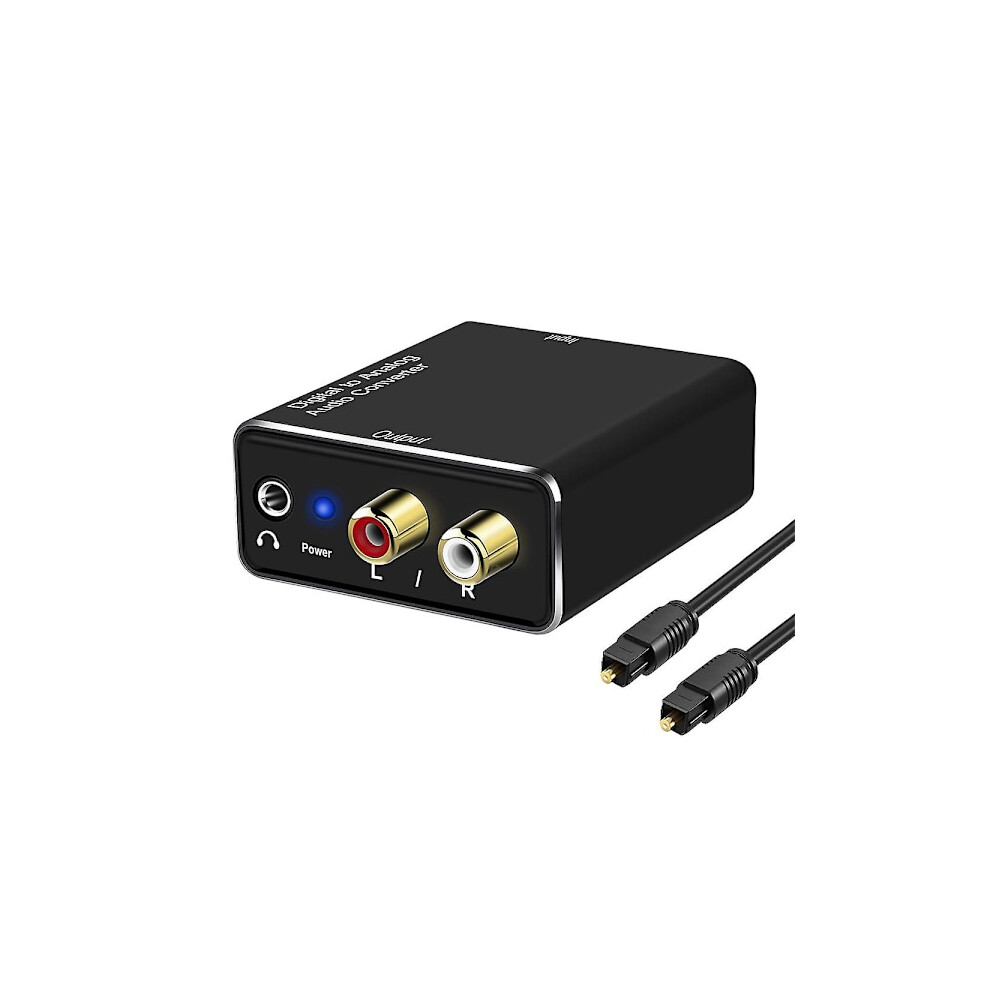 Digital To Analog Audio Converter, Dac Digital Spdif Optical To Analog L/R Rca & 3.5Mm Aux Stereo Au 9313598820921