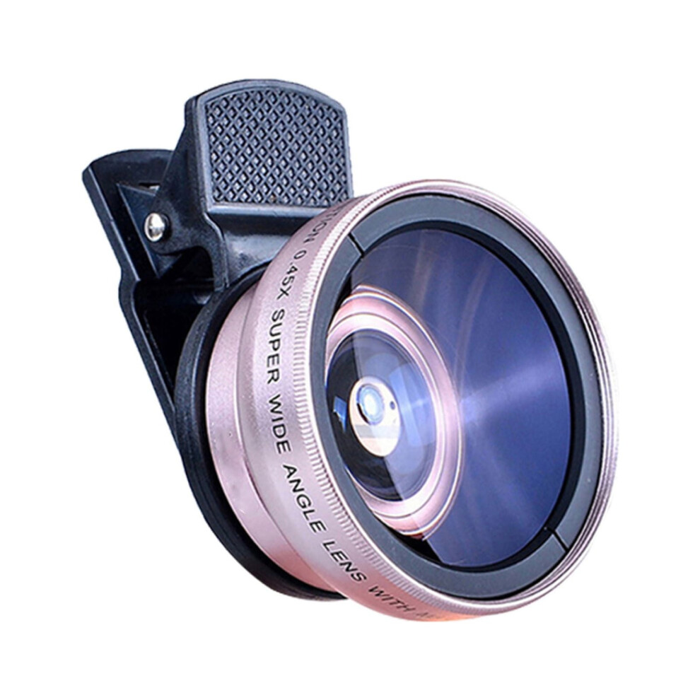 Kiplyki 2 In 1 Lens Universal Clip 37Mm Mobile Phone Lens 0.45X 49Uv Super Wide-Angle + Macro Hd Lens 9313598820716