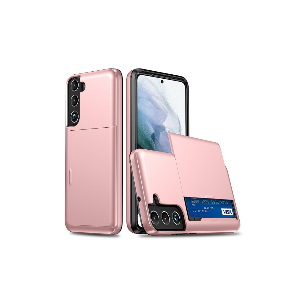 Compatible With Samsung Galaxy S22 Case Card Slot Rose Gold 9313598821782