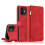 Compatible with iPhone 12 - Professional Rugged Floveme Wallet Case Black 3