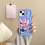 Stitch Silicone Case - For compatible with iPhone Blue compatible with iPhone 14 Pro Max 1