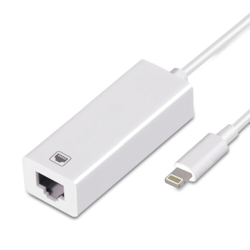 CQBB Ethernet RJ45 Adapter for Lightning for compatible with iPhone and compatible with iPad 100