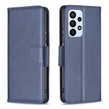 SKALO compatible with Samsung A23 5G Wallet Case in PU Leather - Blue Blue