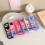 Stitch Silicone Case - For compatible with iPhone Blue compatible with iPhone 14 Pro Max 2