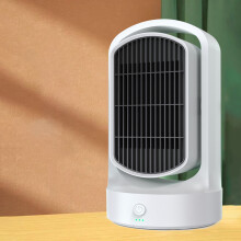 ZKCCNUK 2-in-1 Heater Fan, 1500W, 3 Speeds, 45 Tilt, Overheat Protection, Hot & Cold, Compatible with Home Office Use