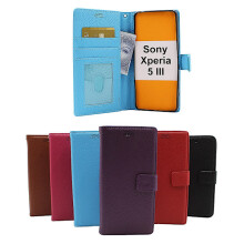 New Standcase Wallet compatible with Sony Xperia 5 III (XQ-BQ52) Red