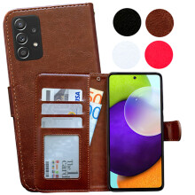 Compatible with Samsung Galaxy A33 5G - Leather Case / Protection White