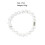 RSAMD Natural Stone & Chevron Arrowhead Beaded Stretch Bracelets Bangles-White 1