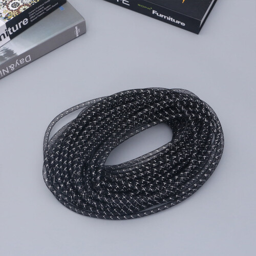 Zonh Mesh Tube Deco Flex for DIY Decorations (Black) 1