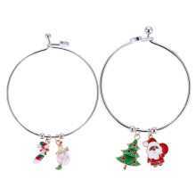 2pcs Creative Christmas Bracelet Decor Wrist Chain Exquisite Ladies Bracelet