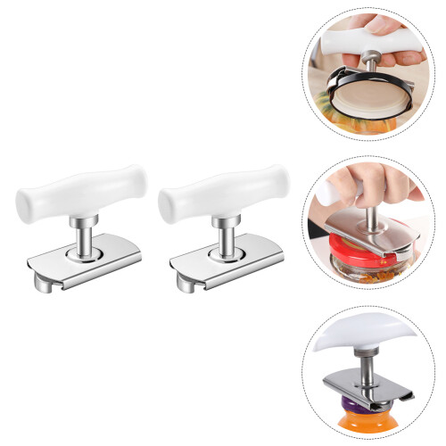 2pcs Adjustable Mason Jars Openers Multipurpose Stainless Steel Bottle Opener 2