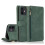 Compatible with iPhone 12 - Professional Rugged Floveme Wallet Case Black 5