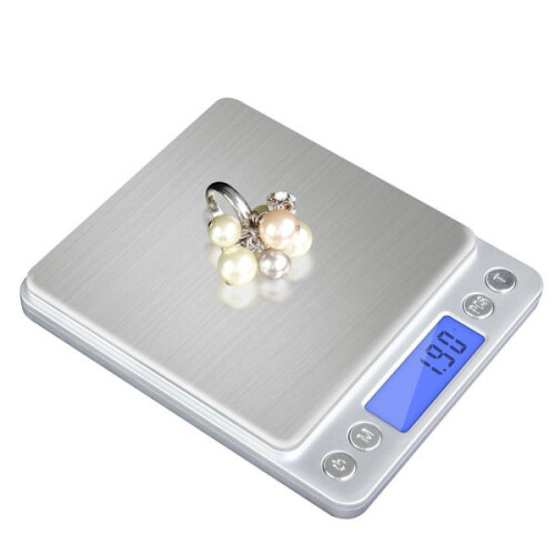 Household scale Max 2kg, 0.1 gram interval Silver 2