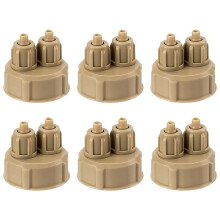 12 Pcs DIY Reactor Diffuser Aquarium Bottle Caps Air Fittings Carbon Dioxide