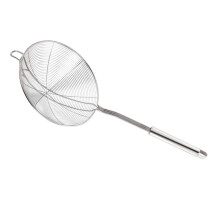 Stainless Steel Skimmer Ladle with Heat Resistant Handle for Hot Pot Pasta Noodles Frying