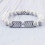 RSAMD Natural Stone & Chevron Arrowhead Beaded Stretch Bracelets Bangles-White 2