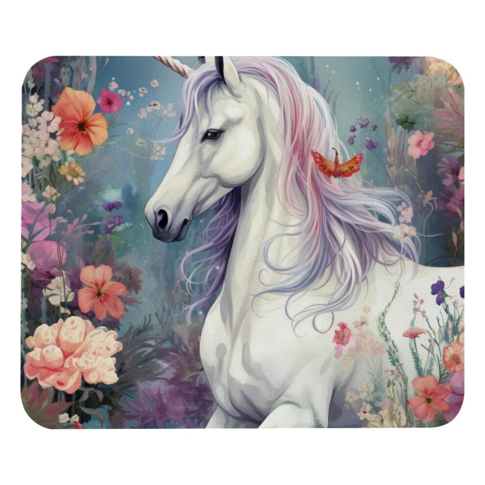 Dream Unicorn Mouse Pad 8.3'' X 9.8'' With Non-Slip Rubber Base, Compatible With Laptop, Writing & Gaming 9496895841414