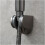 Wall Mounted Adjustable Shower Head Holder with Adjustable Angle for Handheld Bathroom Sprayer Gray 4