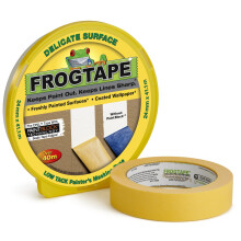 Frog Tape Yellow Delicate Surface Painters Masking Tape 24mm x 41.1m. Indoor painting and decorating for sharp lines and no paint bleed
