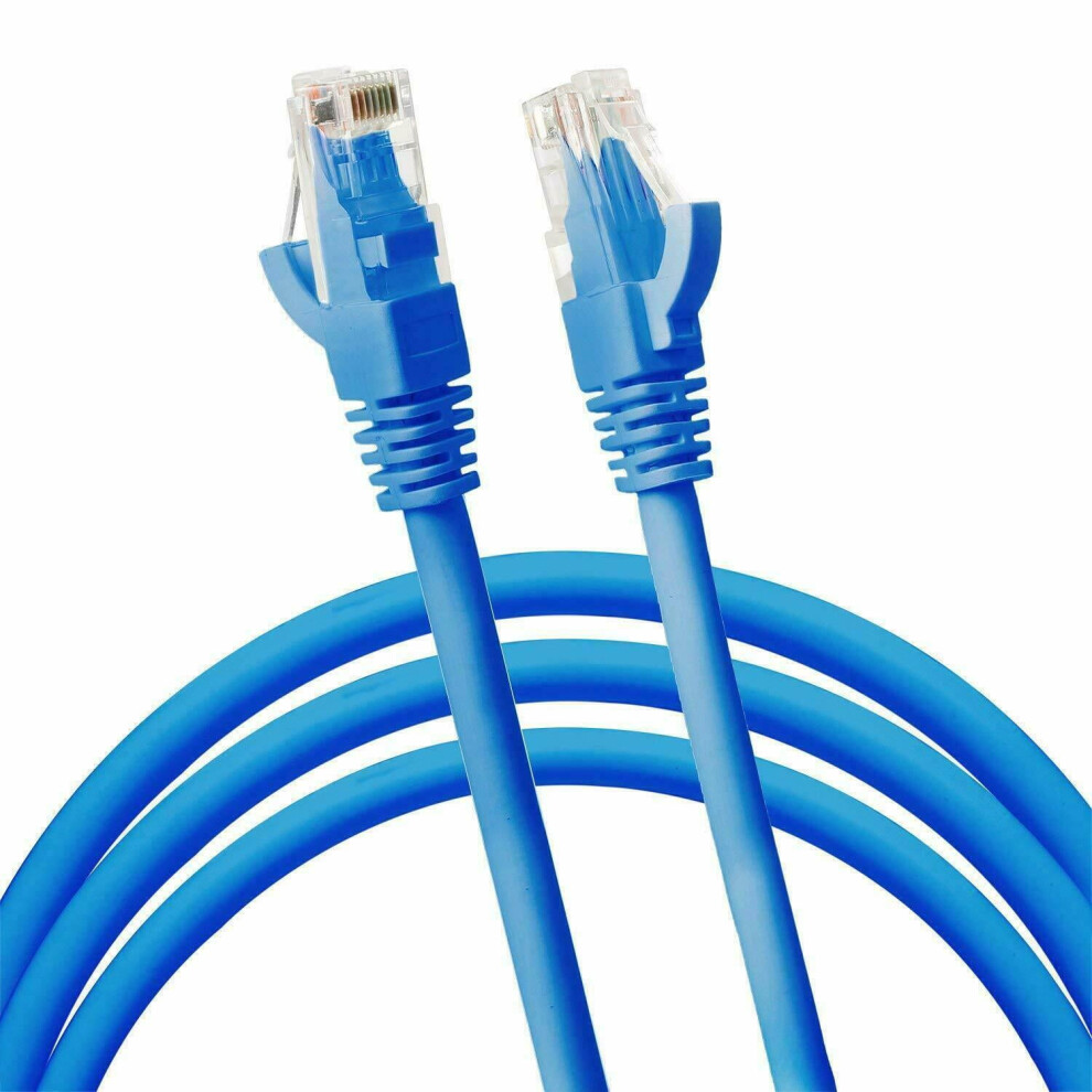 Cat6 10Ft Patch Cord Cable 500Mhz Ethernet Internet Network Lan Rj45 Utp Black 9448990270231