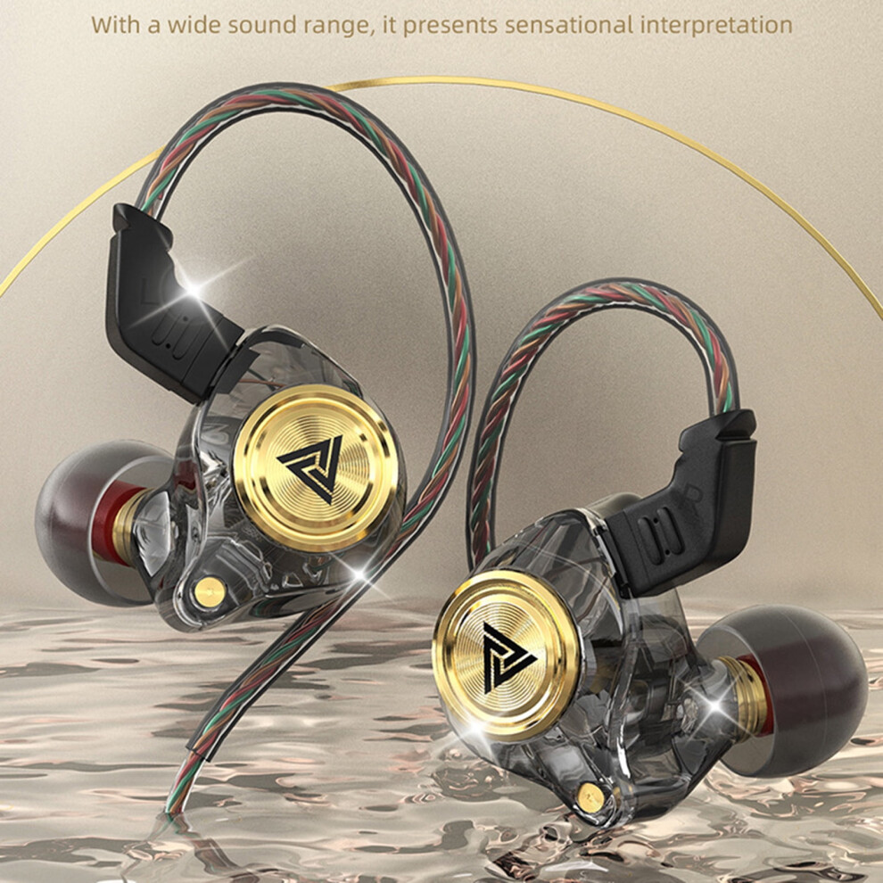 Susuchens High-Performance In-Ear Wired Headphones With Noise-Cancelling Mic Hifi Sound Comfortable Stage Monitor Earphone Cyan 9448990270682
