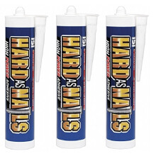 3 X CARTRIDGES HARD AS NAILS INTERIOR NO MORE NAILS SOLVENT FREE ADHESIVE