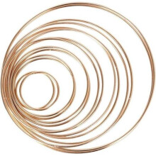 Pack of 14 metal rings in 7 sizes, metal rings, metal rings, dream catcher rings