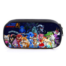 Sonic 2 Printed Pencil Case for Kids and Students E