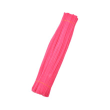 HILABEE 100 Pieces Pipe Cleaners Stems Children Educational Toy for DIY Crafts Party dark pink