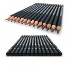14-Piece Professional Graphite Pencil Set 6H to 12B, Sketching & Drawing Art Supplies, Travel Pencil Set