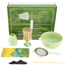 FUYGRCJ 7 Pcs Matcha Kit, Professional Matcha Whisk Set, Complete Japanese Tea Set, Elegant Starter Kit for Matcha Making