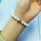 RSAMD Natural Stone & Chevron Arrowhead Beaded Stretch Bracelets Bangles-White 4