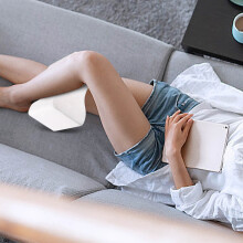 Knee Pillow for Side Sleepers - 100% Memory Foam Wedge - Leg Spacer Cushion for Spine Alignment, Back Pain, Pregnancy Support