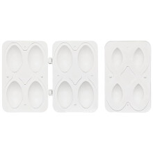 4Cavity Kibbeh Maker Plastic Meatball Mold for Quick Middle Eastern Cooking and Easy Meal Prep